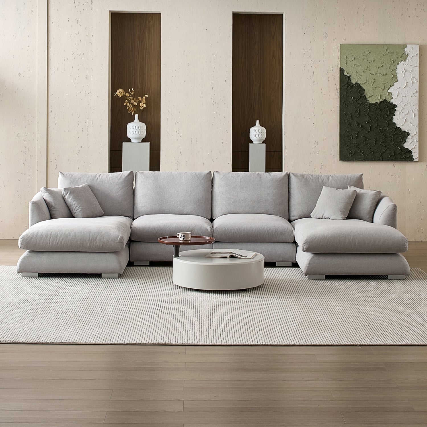 Feathers U-Sectional