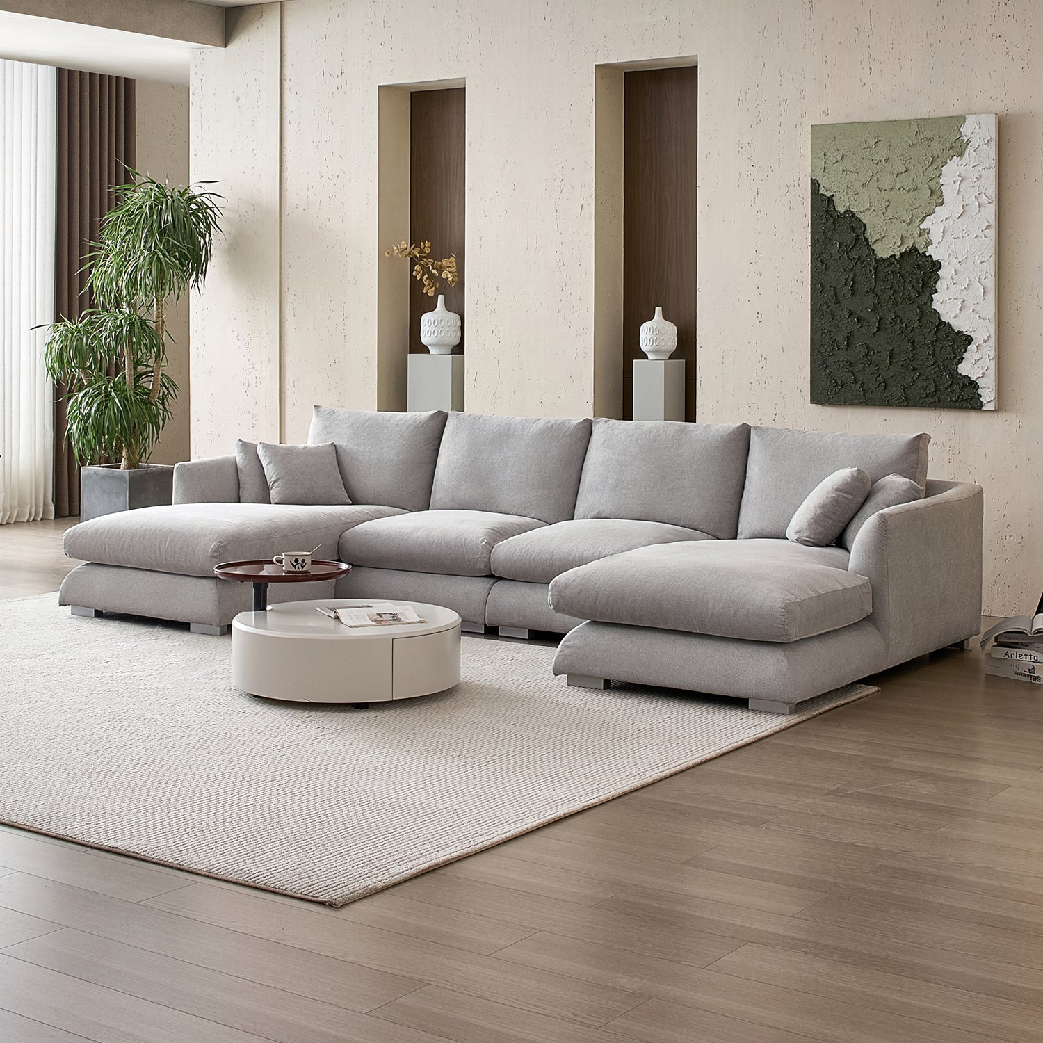 Feathers U-Sectional