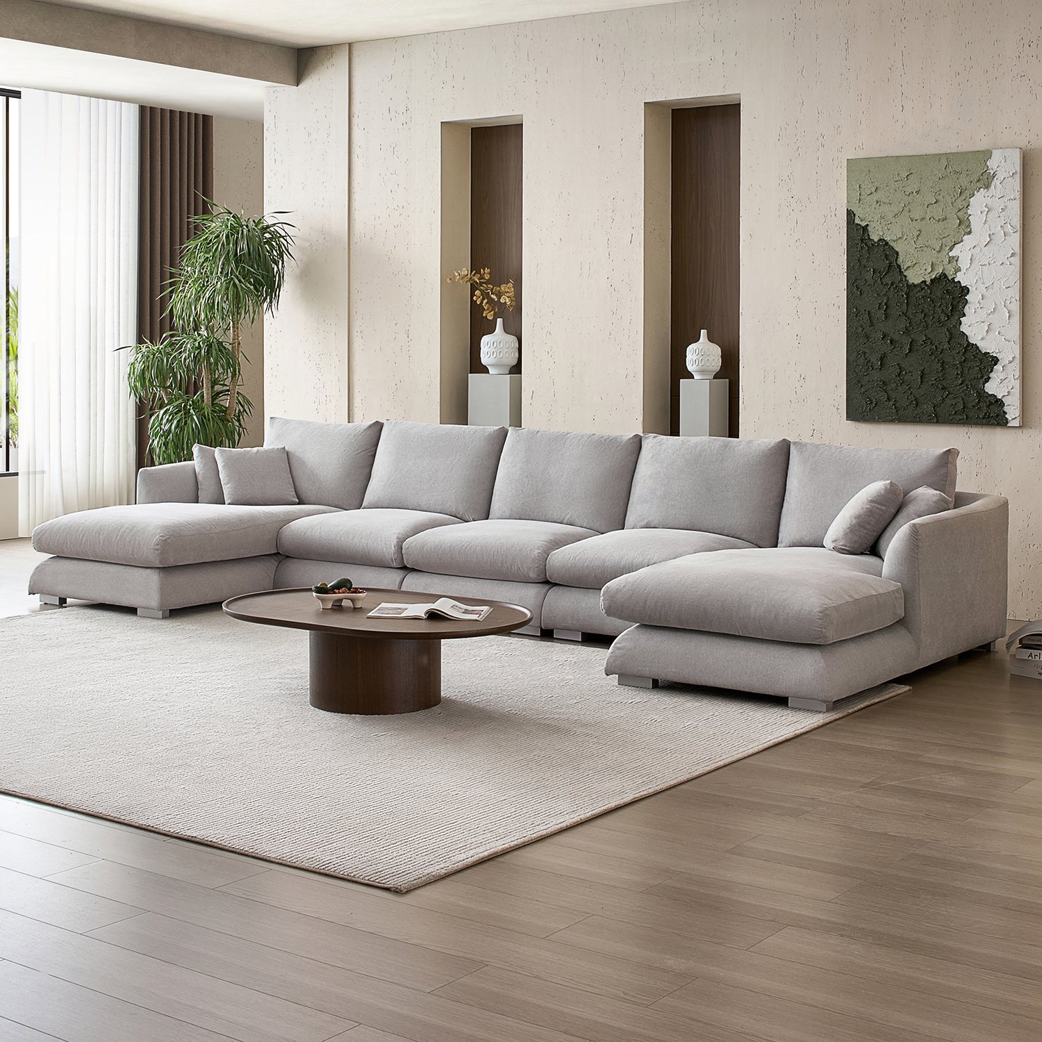 Feathers U-Sectional