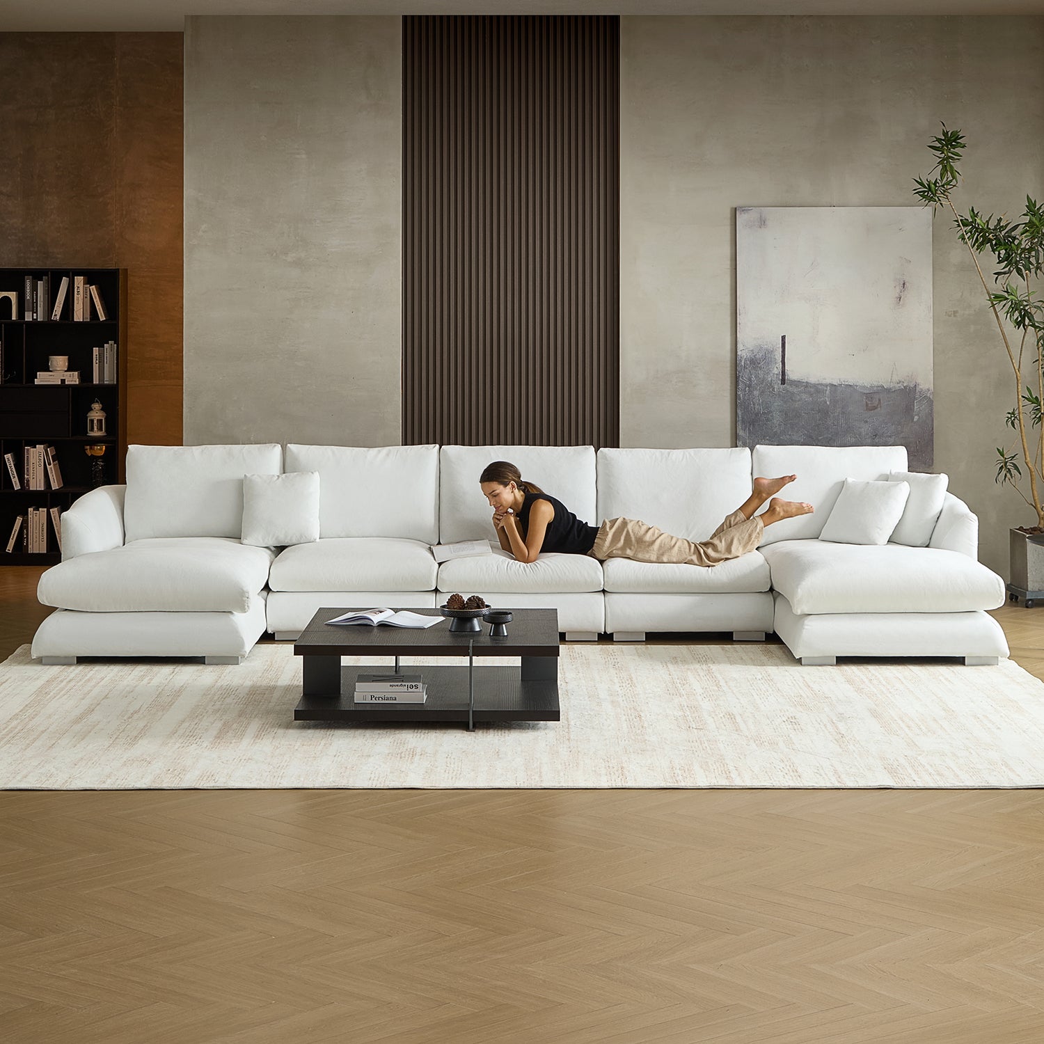 Feathers U-Sectional