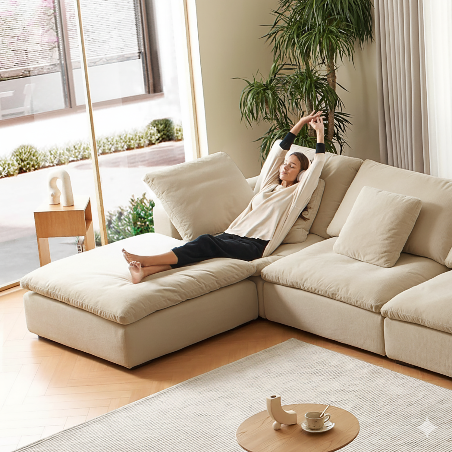 Malibu Cloud U Sectional
