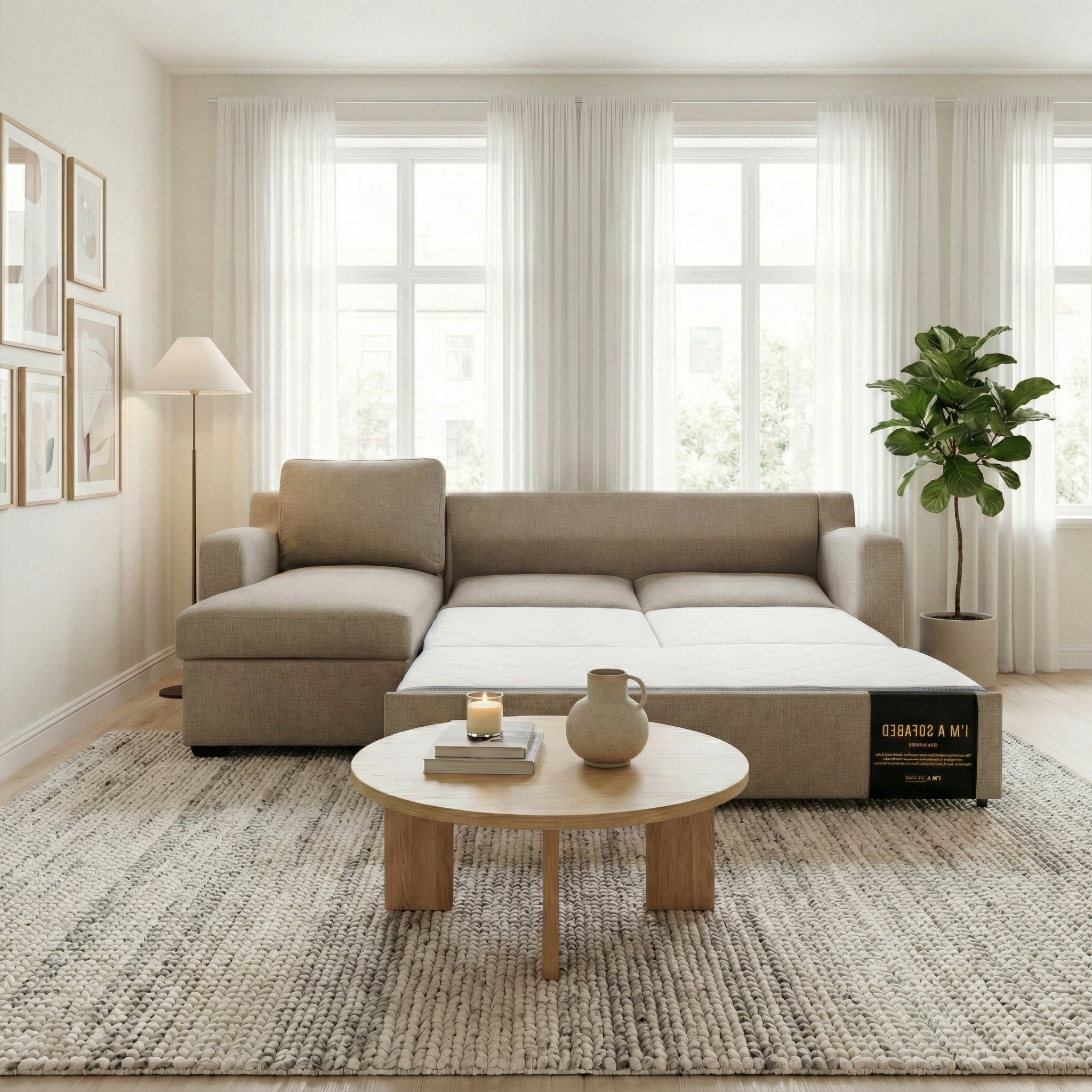 Helena Sectional with Queen Bed and Storage