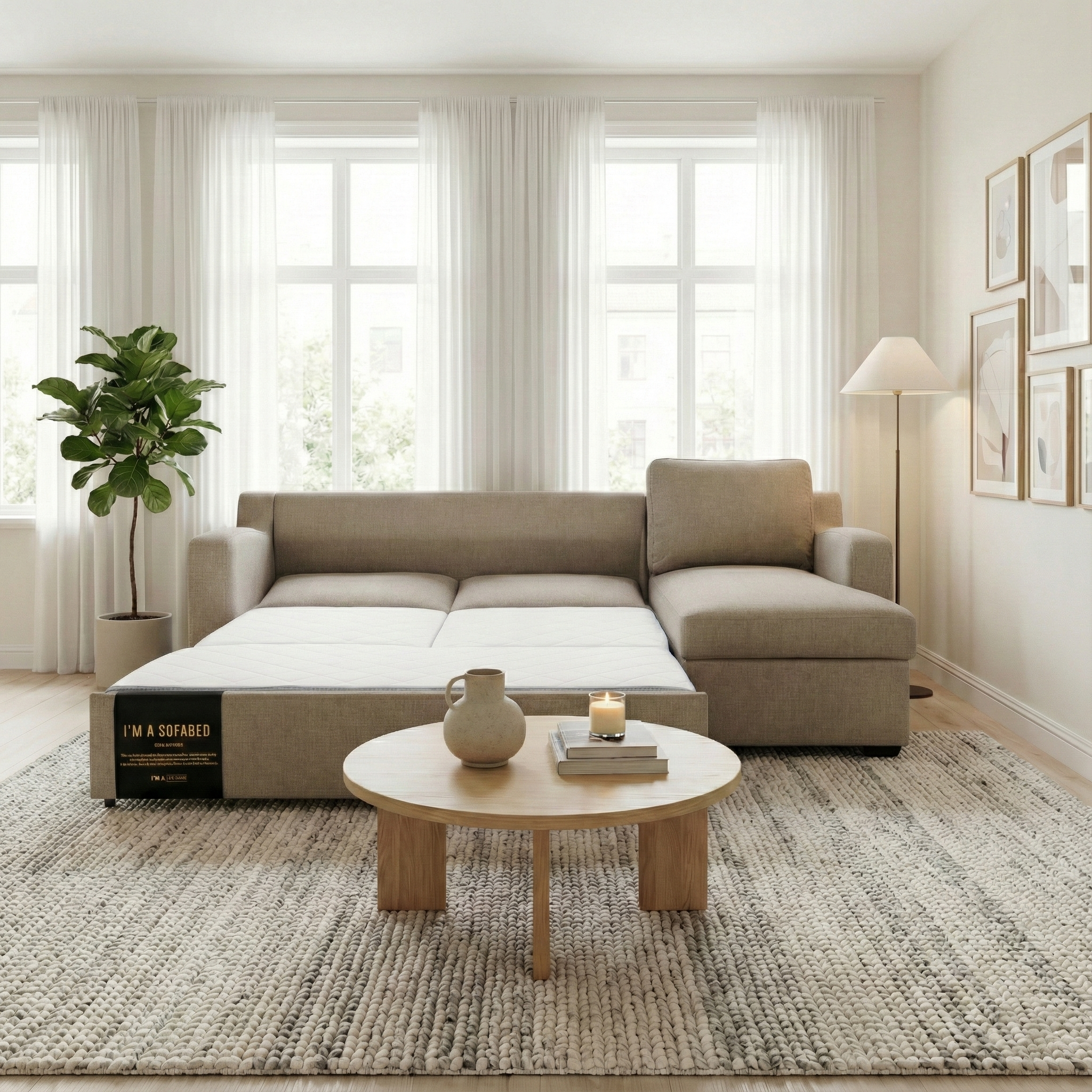 Helena Sectional with Queen Bed and Storage