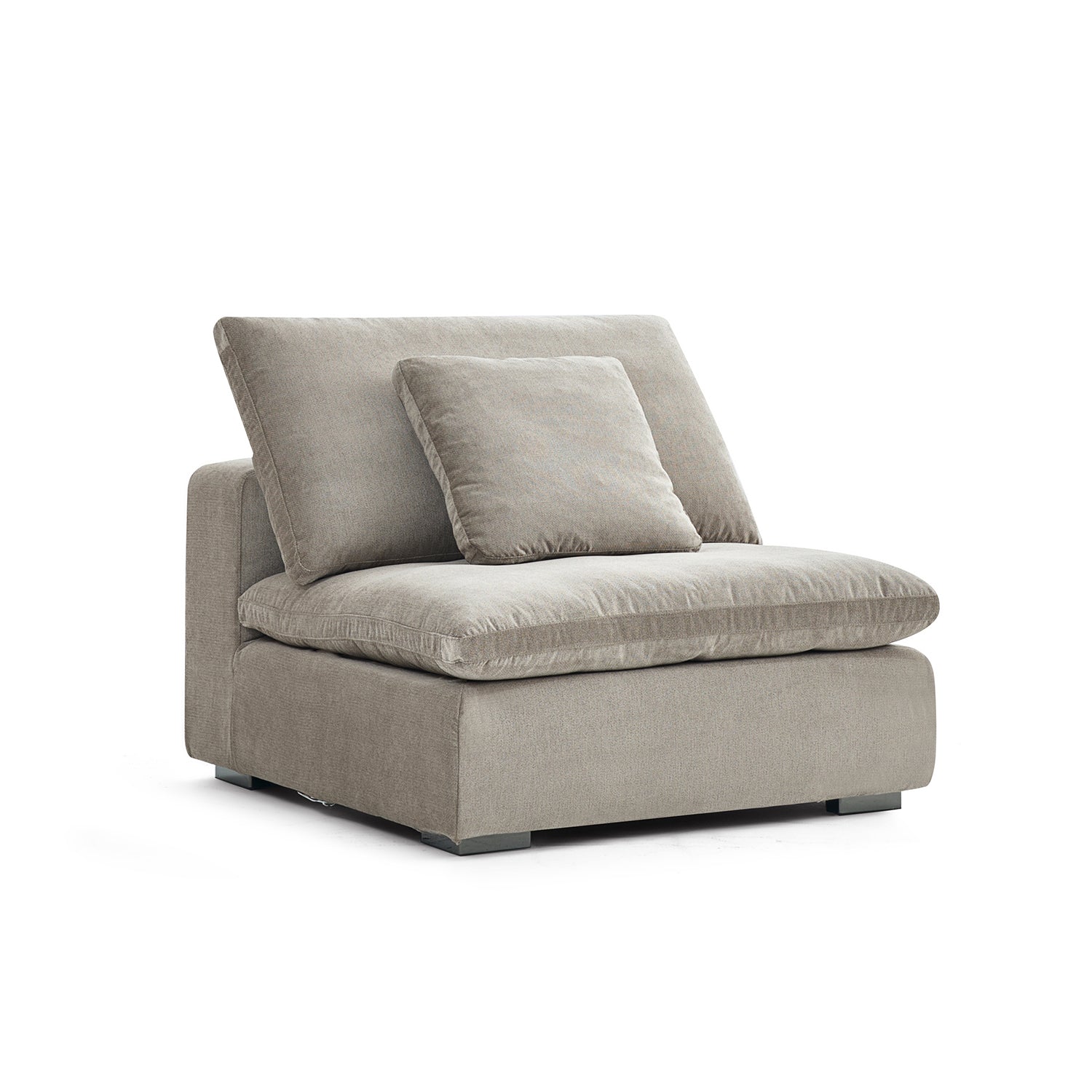 Malibu Cloud Couch Armless Modular Seat