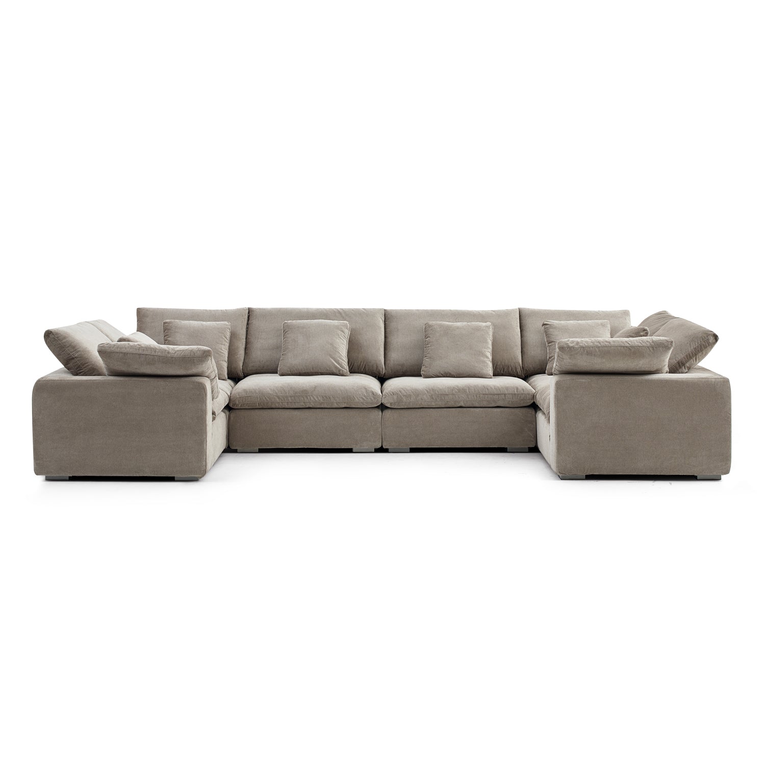 Malibu Cloud U Closed Sectional