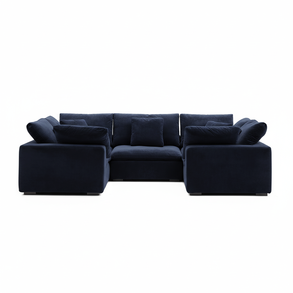 Malibu Cloud U Closed Sectional