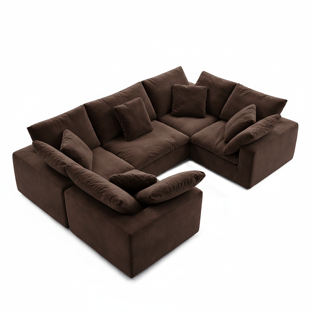 Malibu Cloud U Closed Sectional
