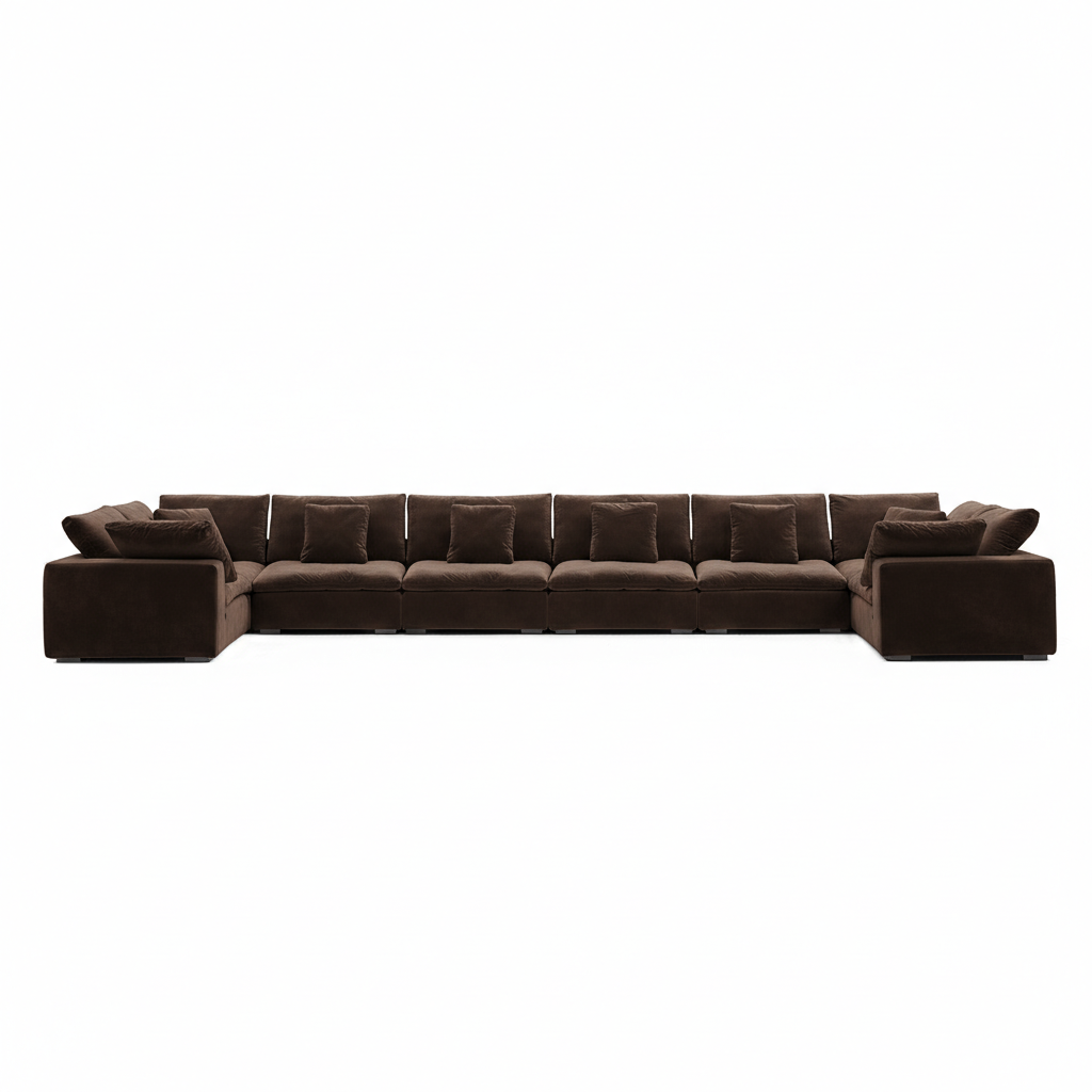 Malibu Cloud U Closed Sectional