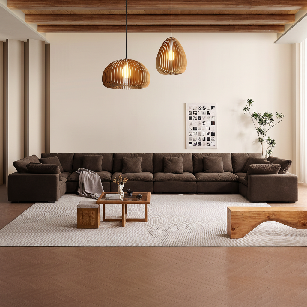 Malibu Cloud U Closed Sectional