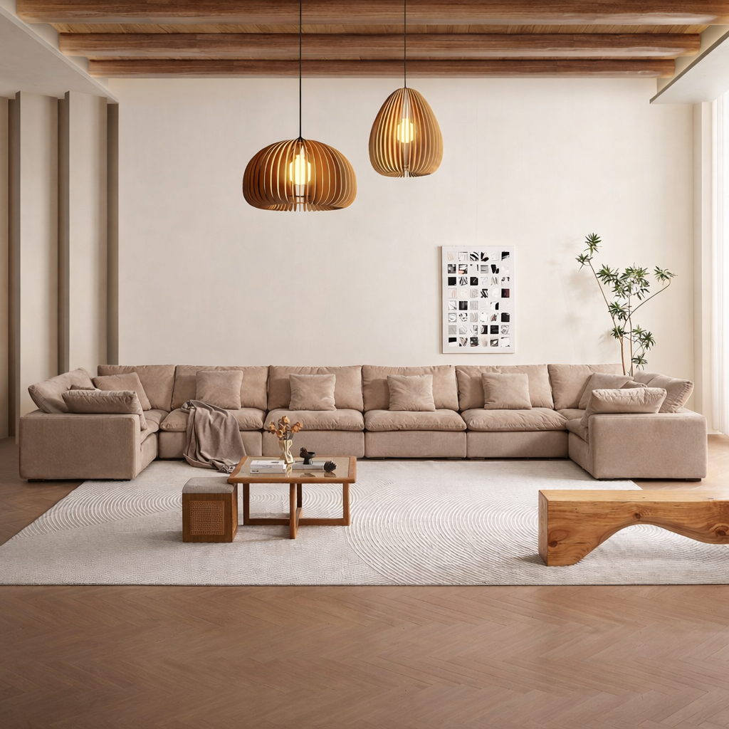 Malibu Cloud U Closed Sectional