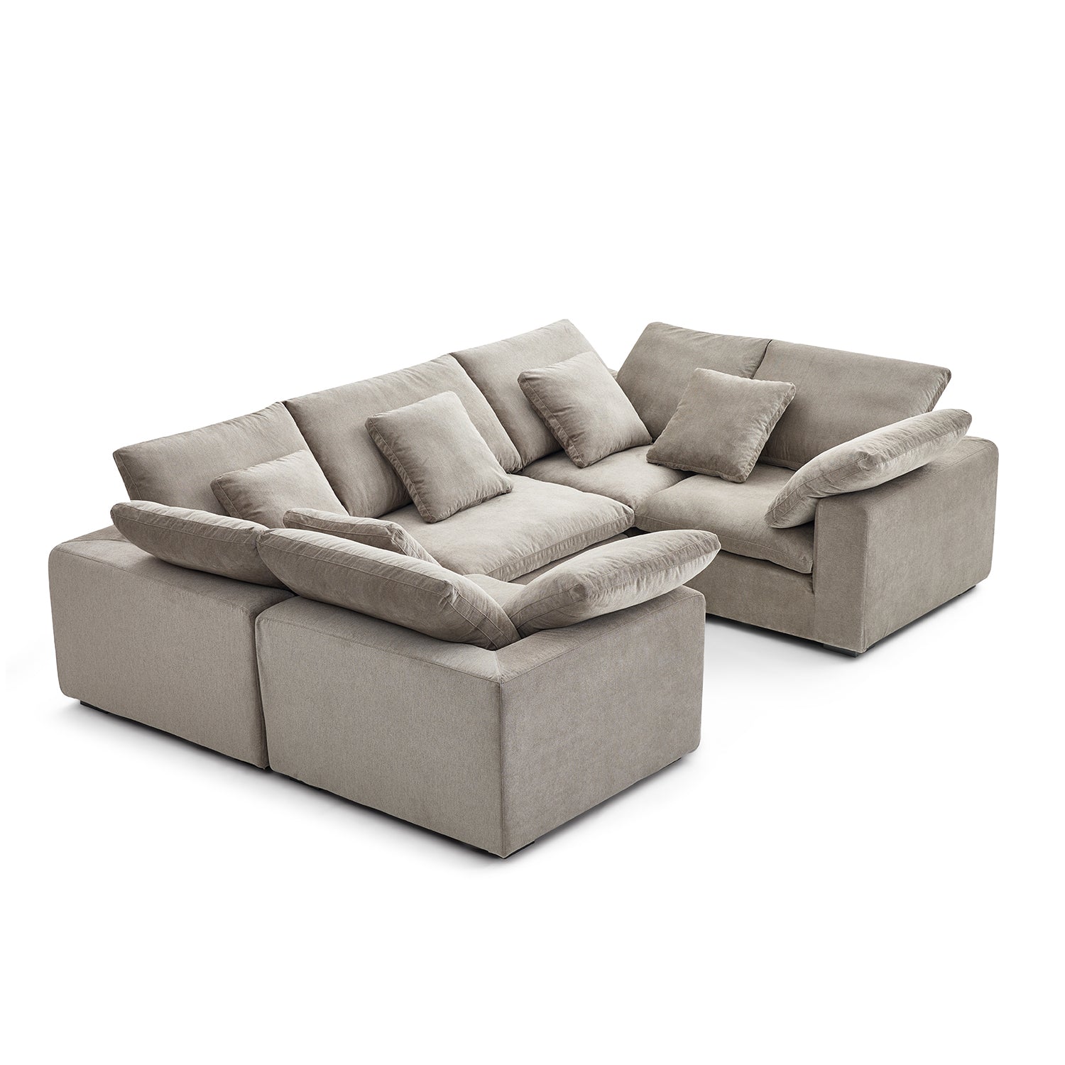 Malibu Cloud U Closed Sectional