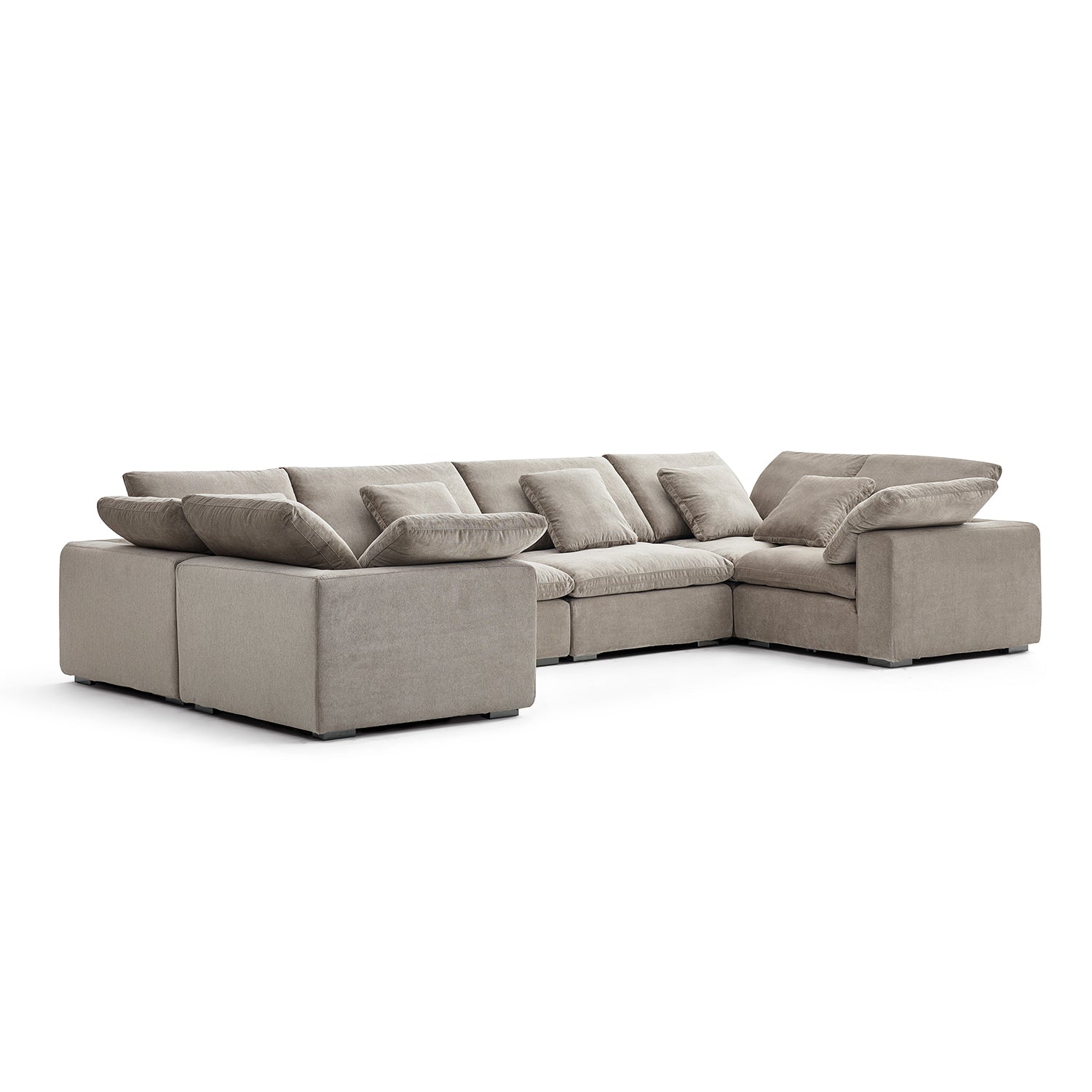 Malibu Cloud U Closed Sectional