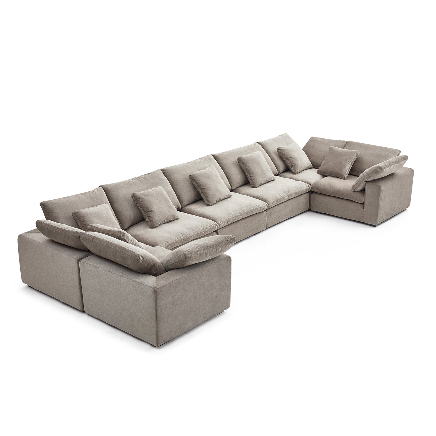 Malibu Cloud U Closed Sectional