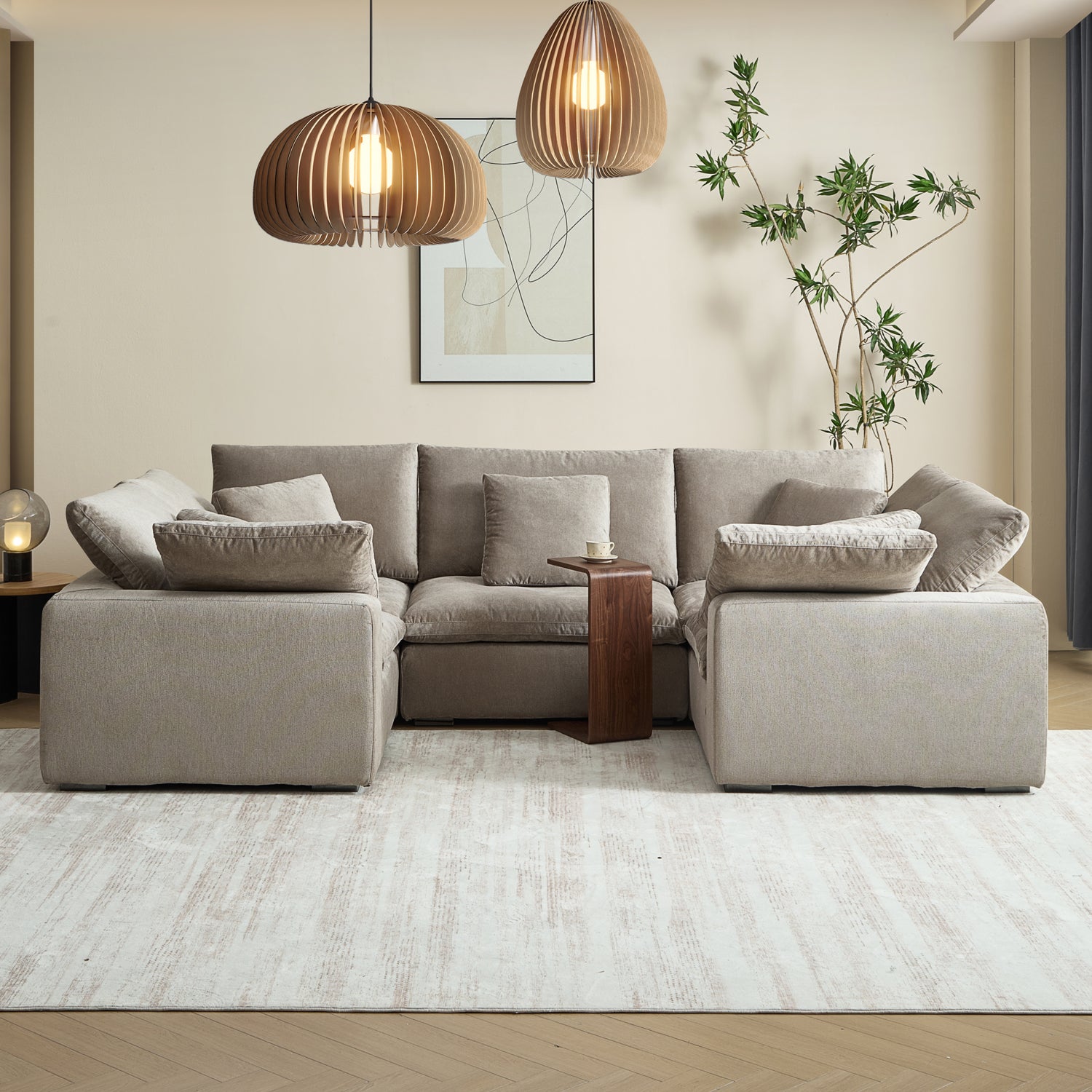 Malibu Cloud U Closed Sectional