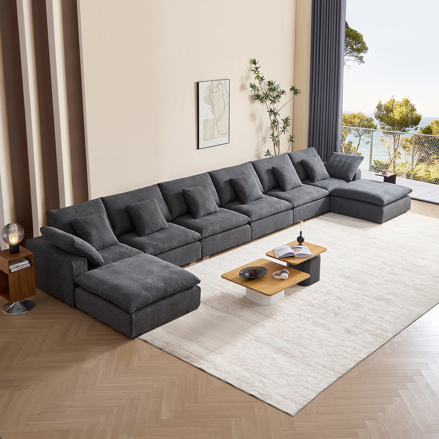 Malibu Cloud U Sectional