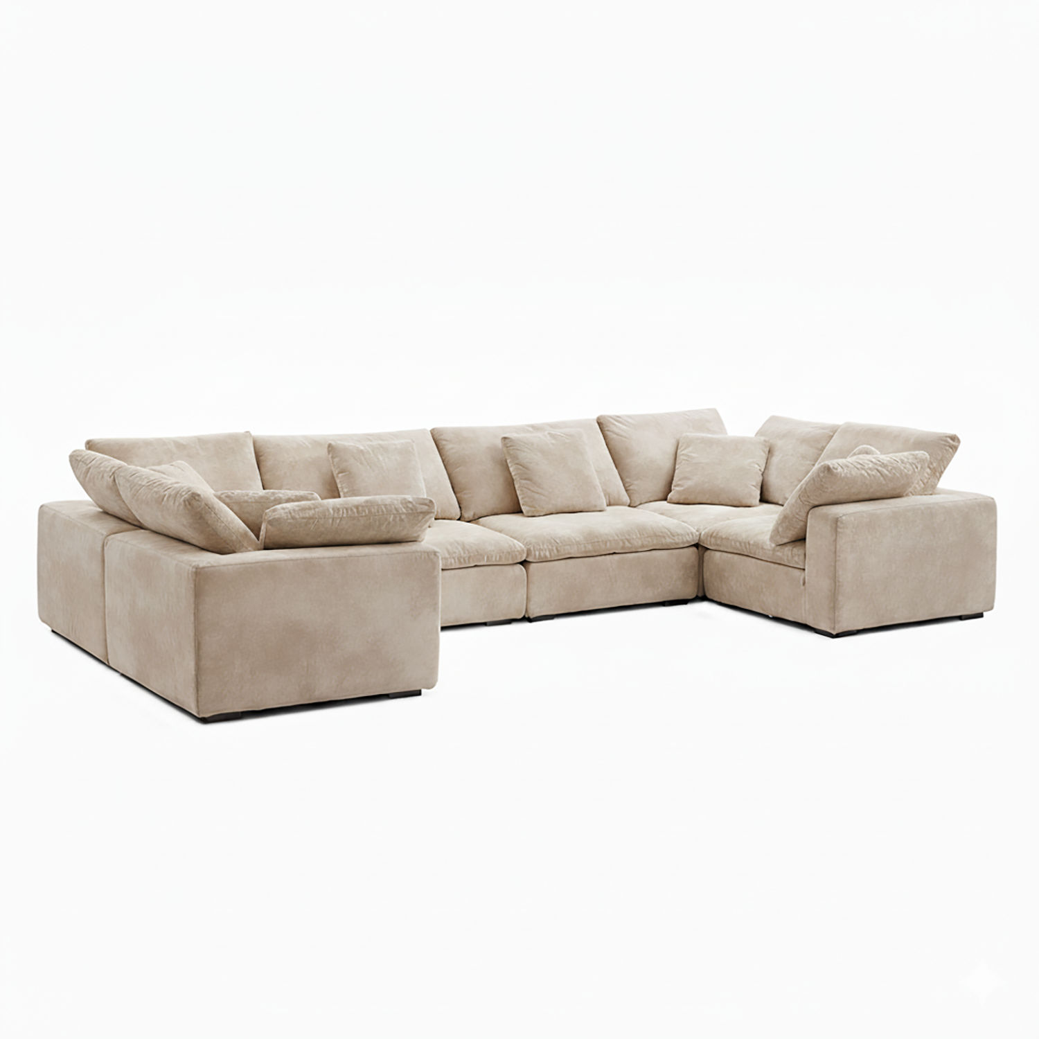 Malibu Cloud U Closed Sectional