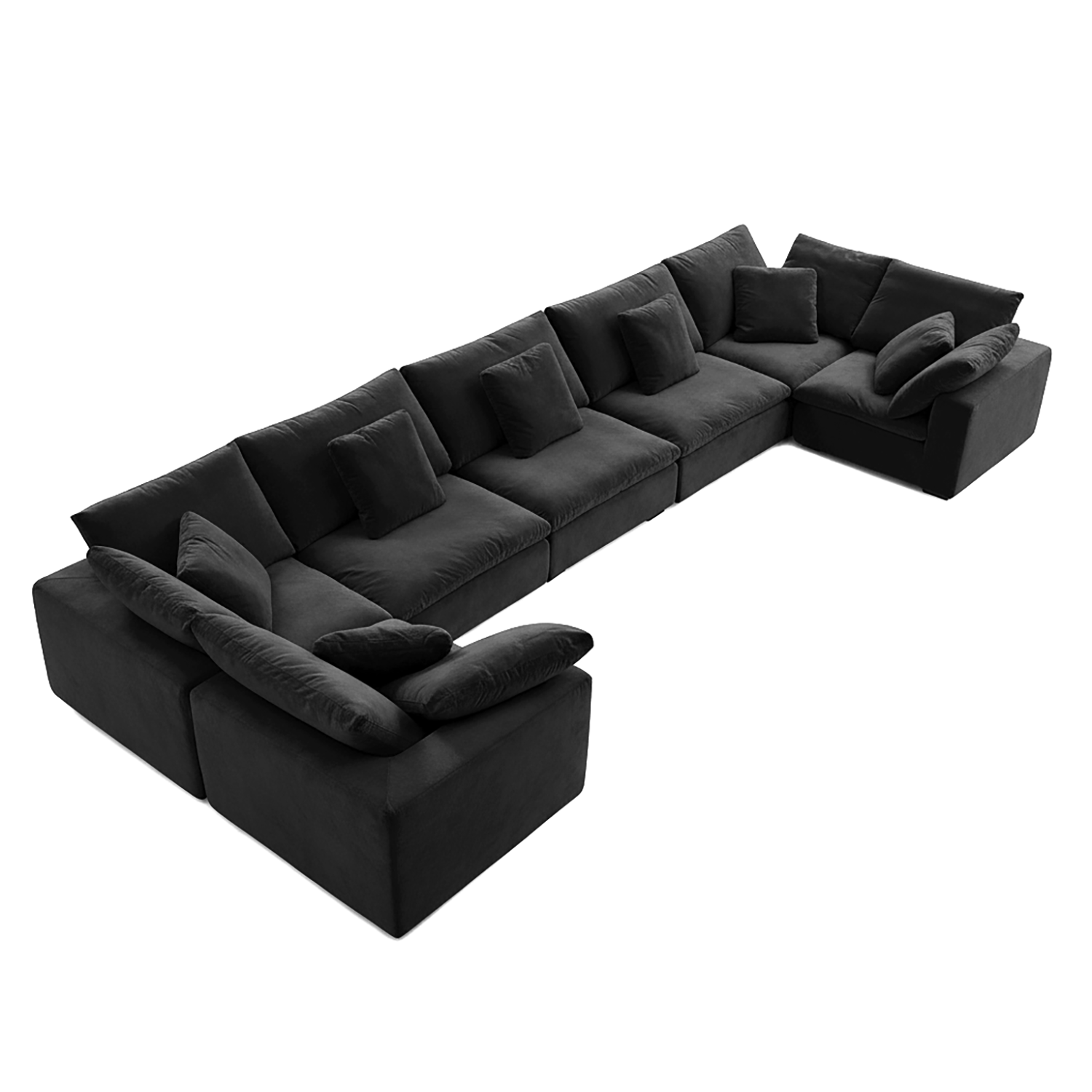 Malibu Cloud U Closed Sectional