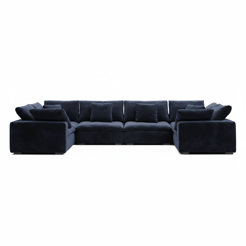 Malibu Cloud U Closed Sectional