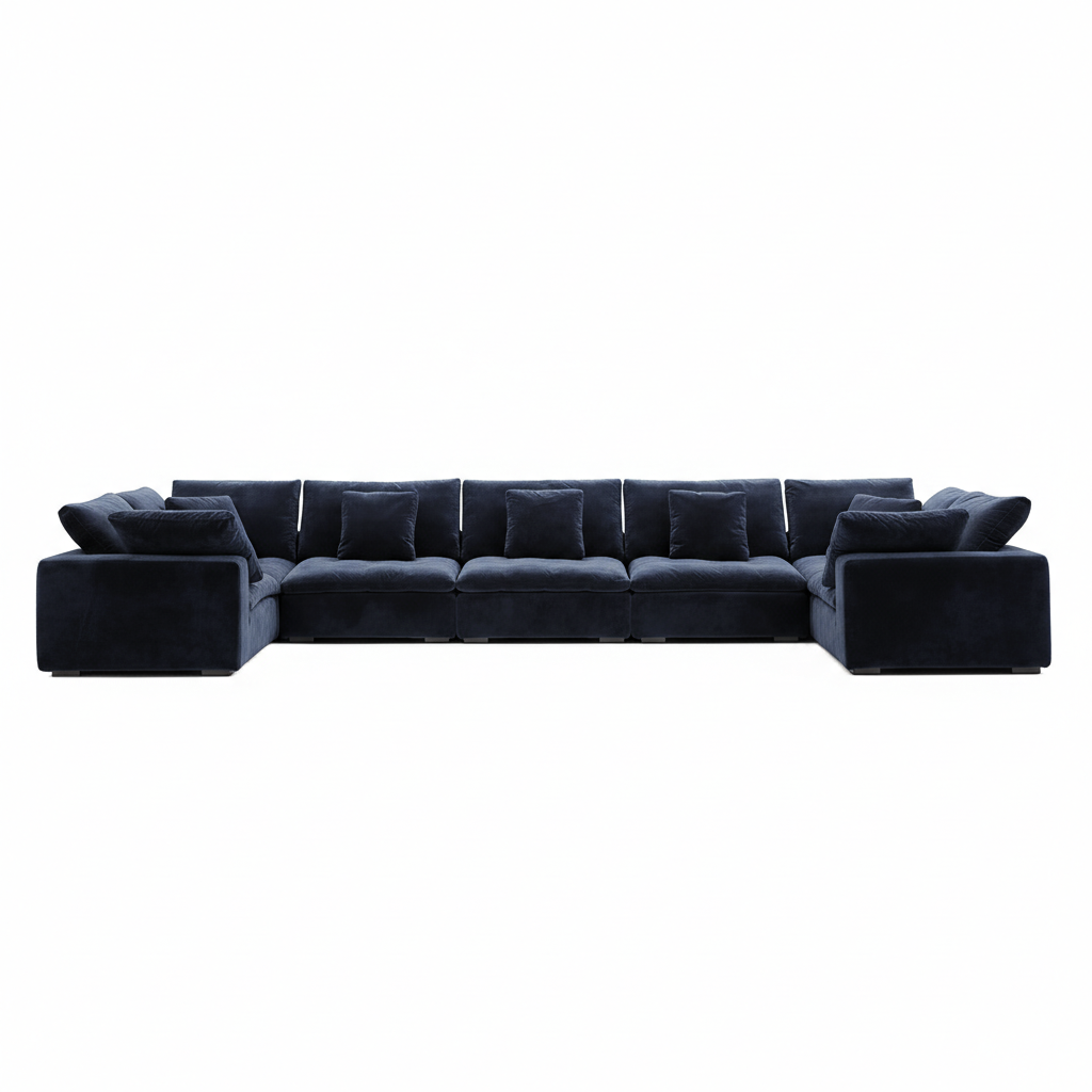 Malibu Cloud U Closed Sectional