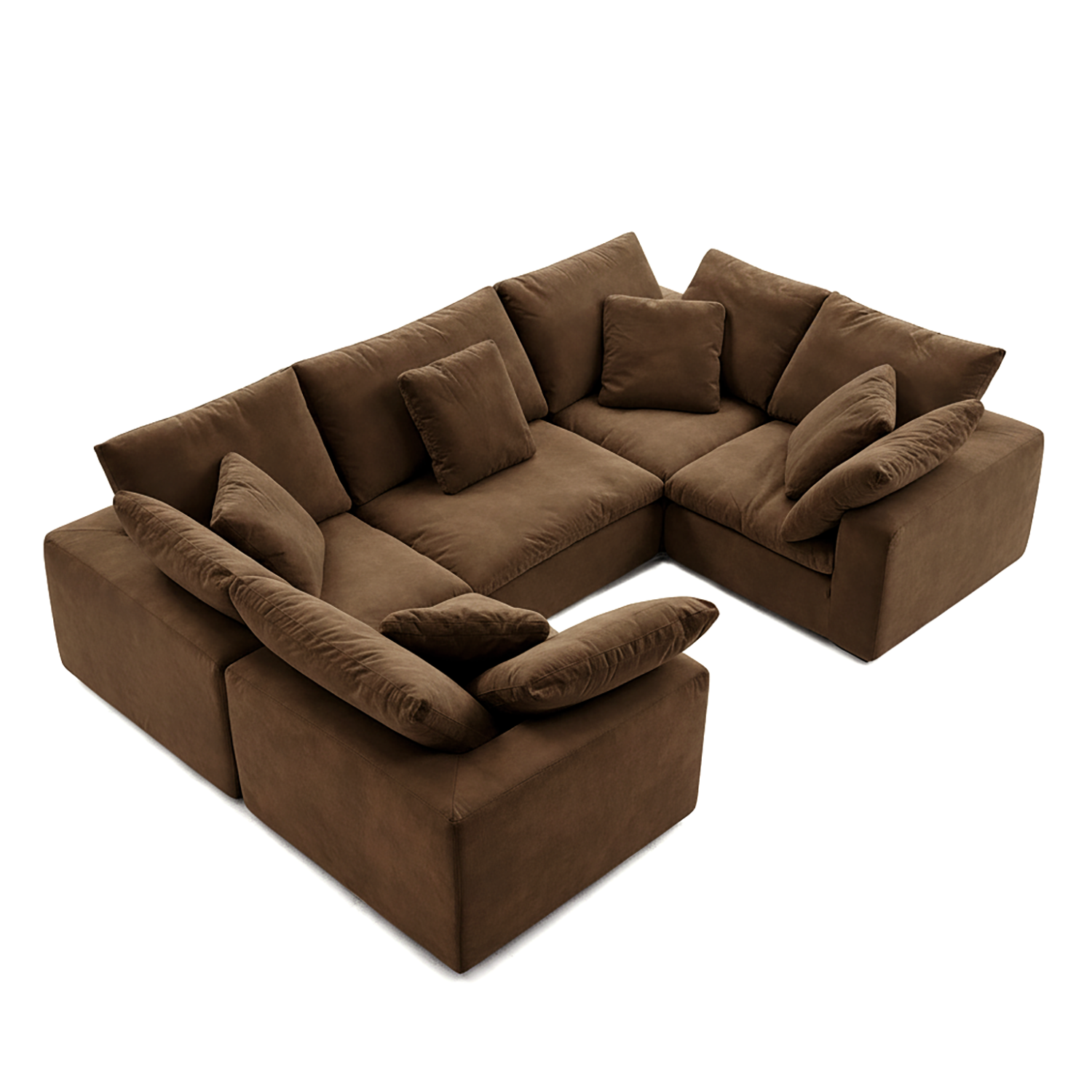 Malibu Cloud U Closed Sectional