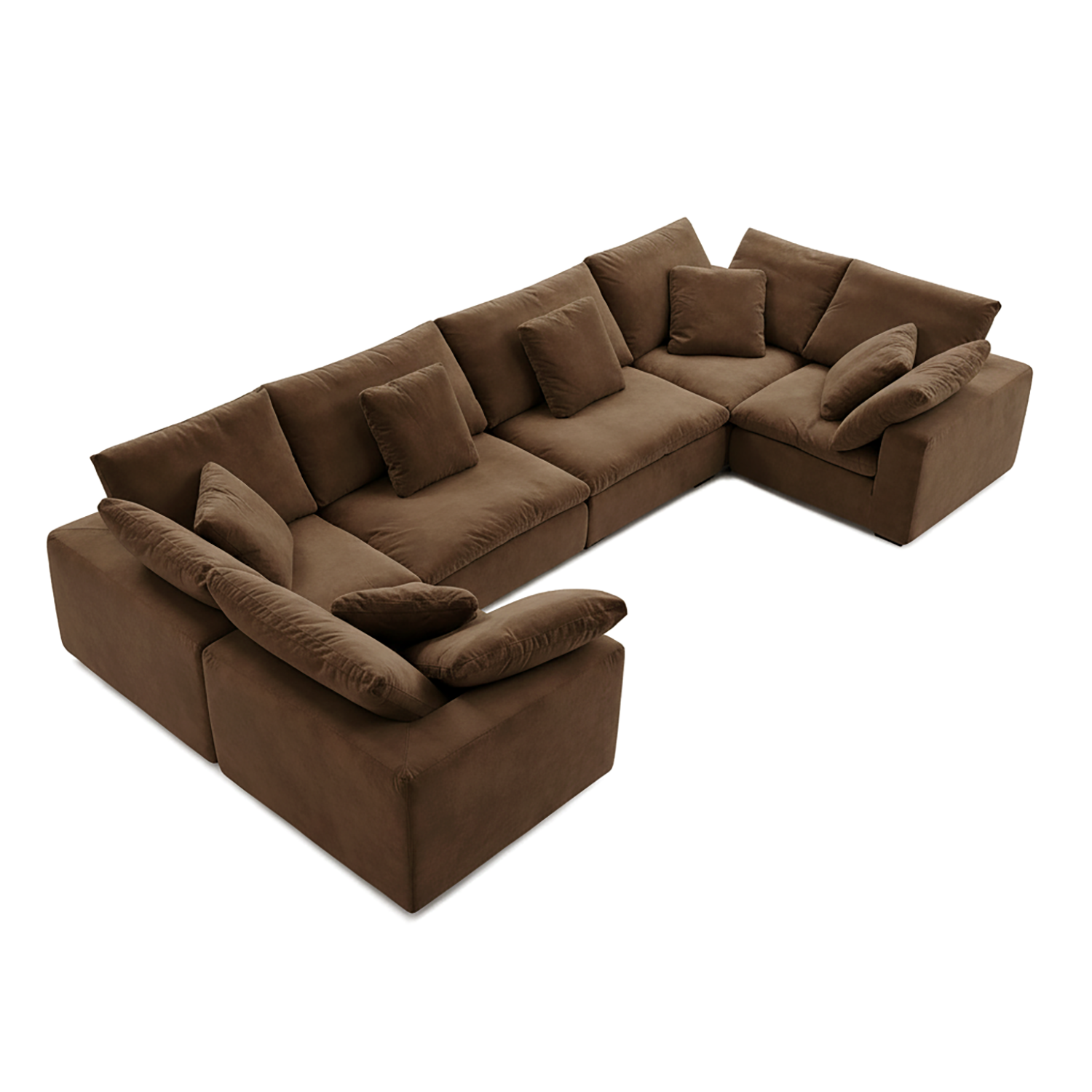 Malibu Cloud U Closed Sectional