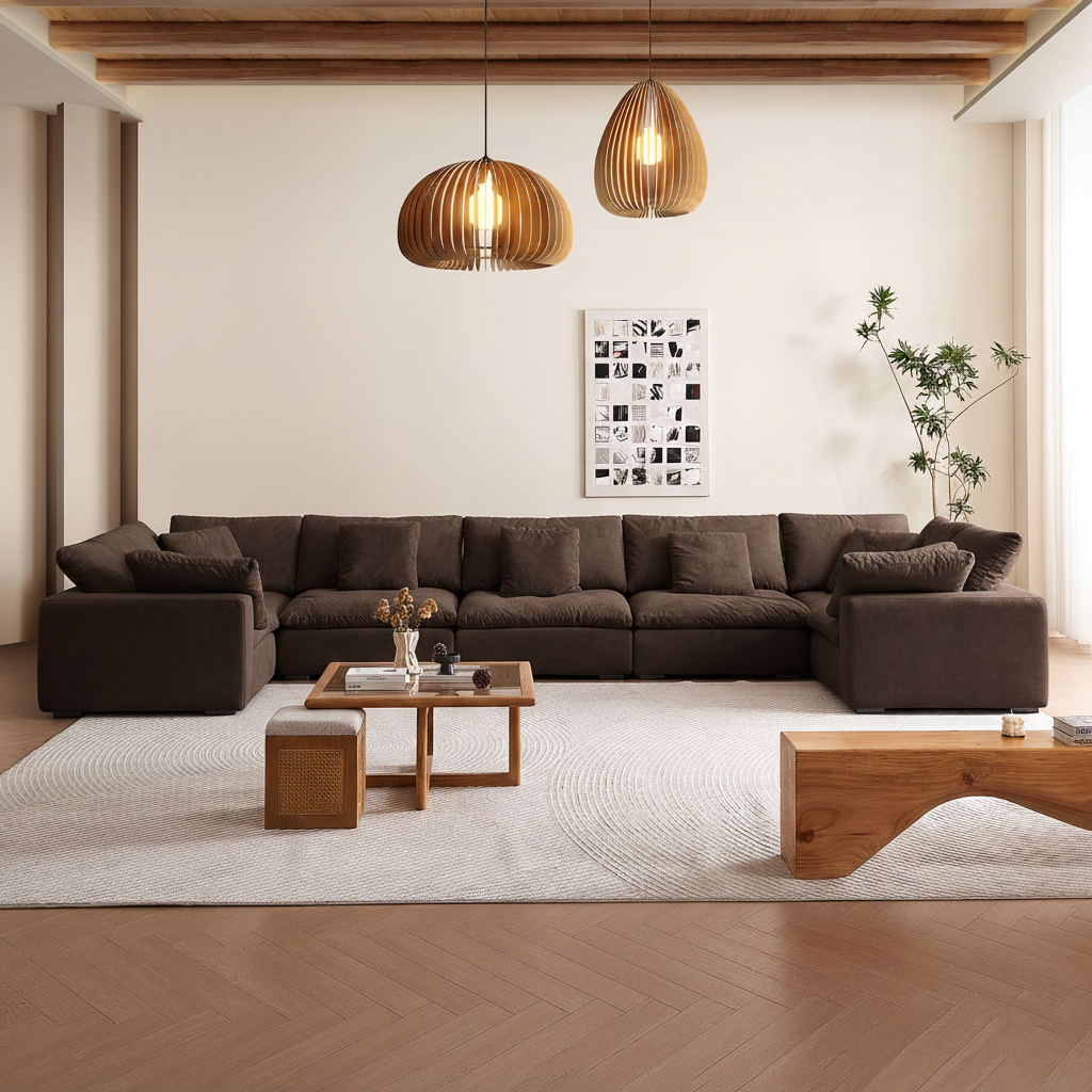 Malibu Cloud U Closed Sectional