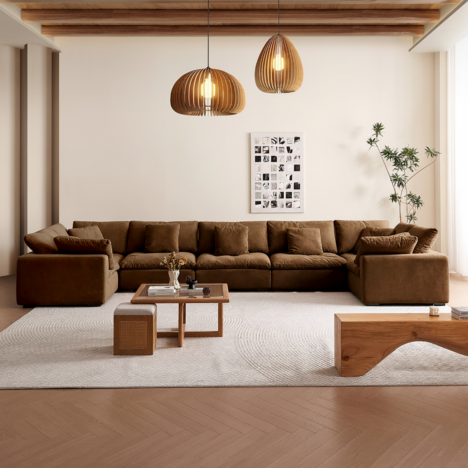 Malibu Cloud U Closed Sectional