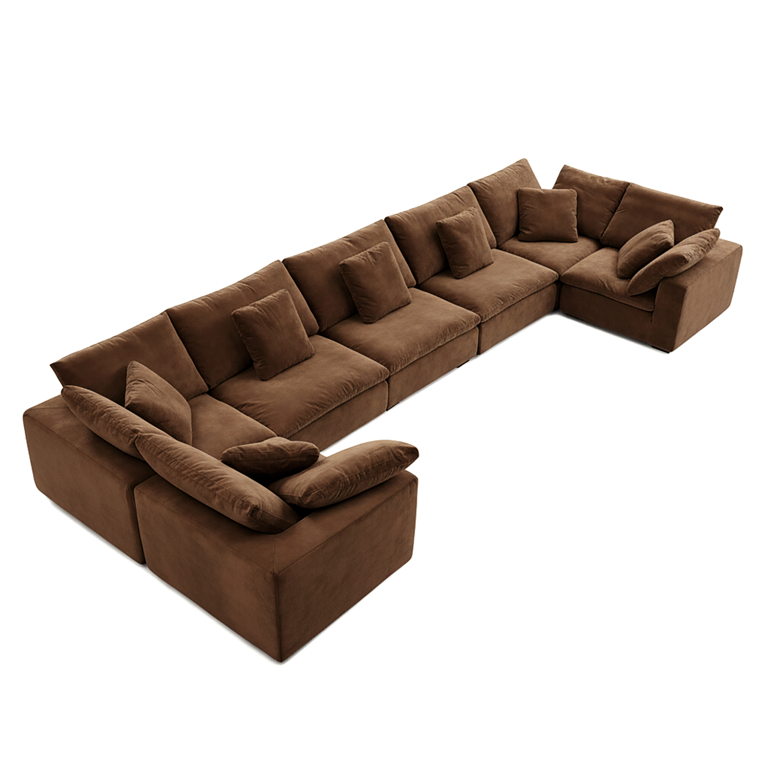 Malibu Cloud U Closed Sectional