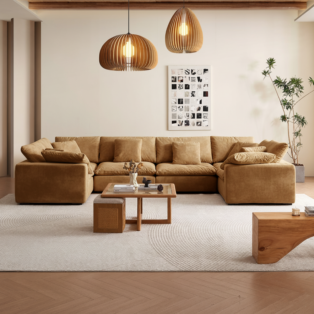 Malibu Cloud U Closed Sectional