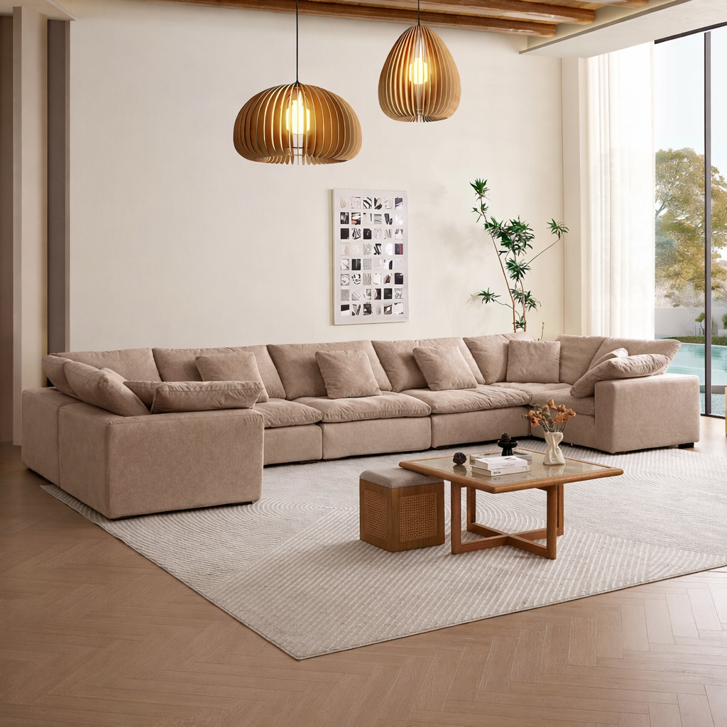 Malibu Cloud U Closed Sectional