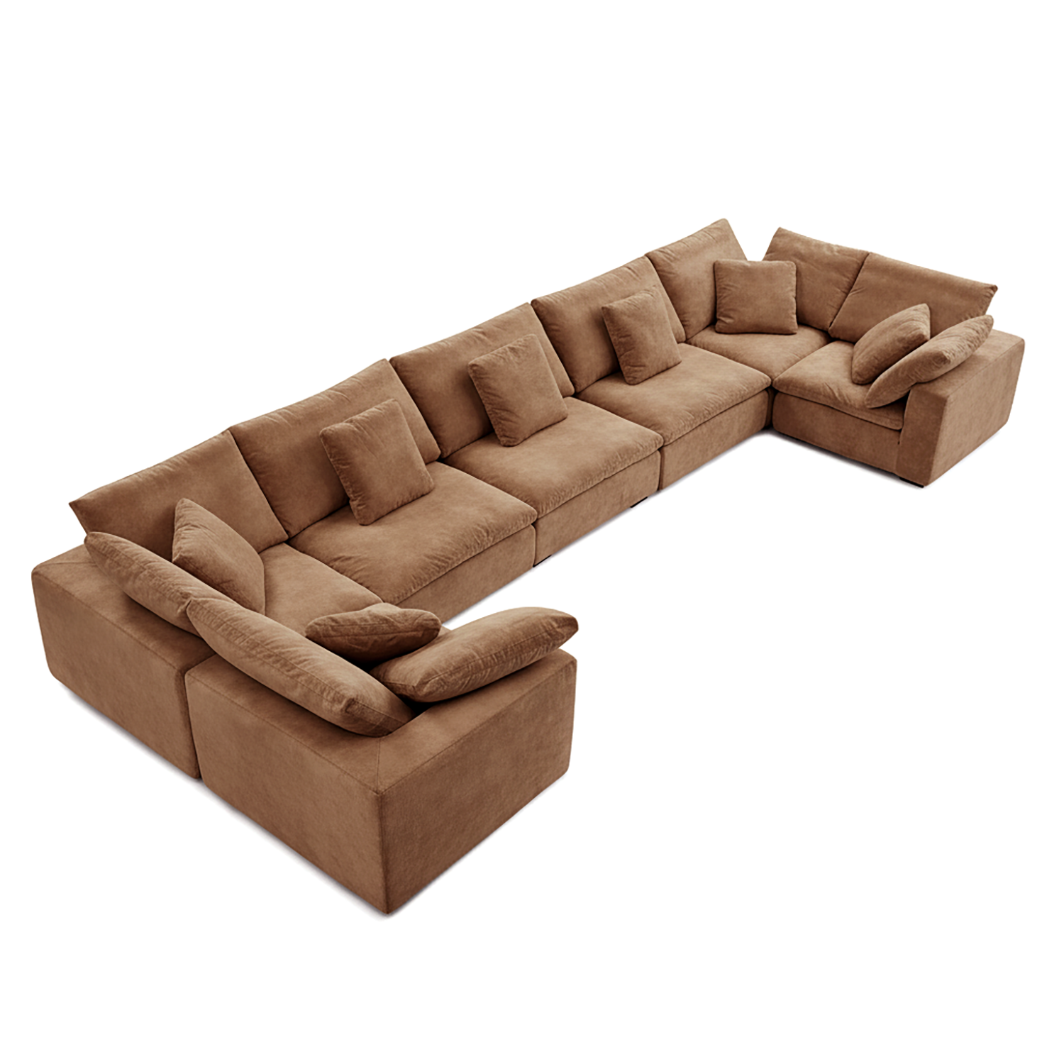 Malibu Cloud U Closed Sectional