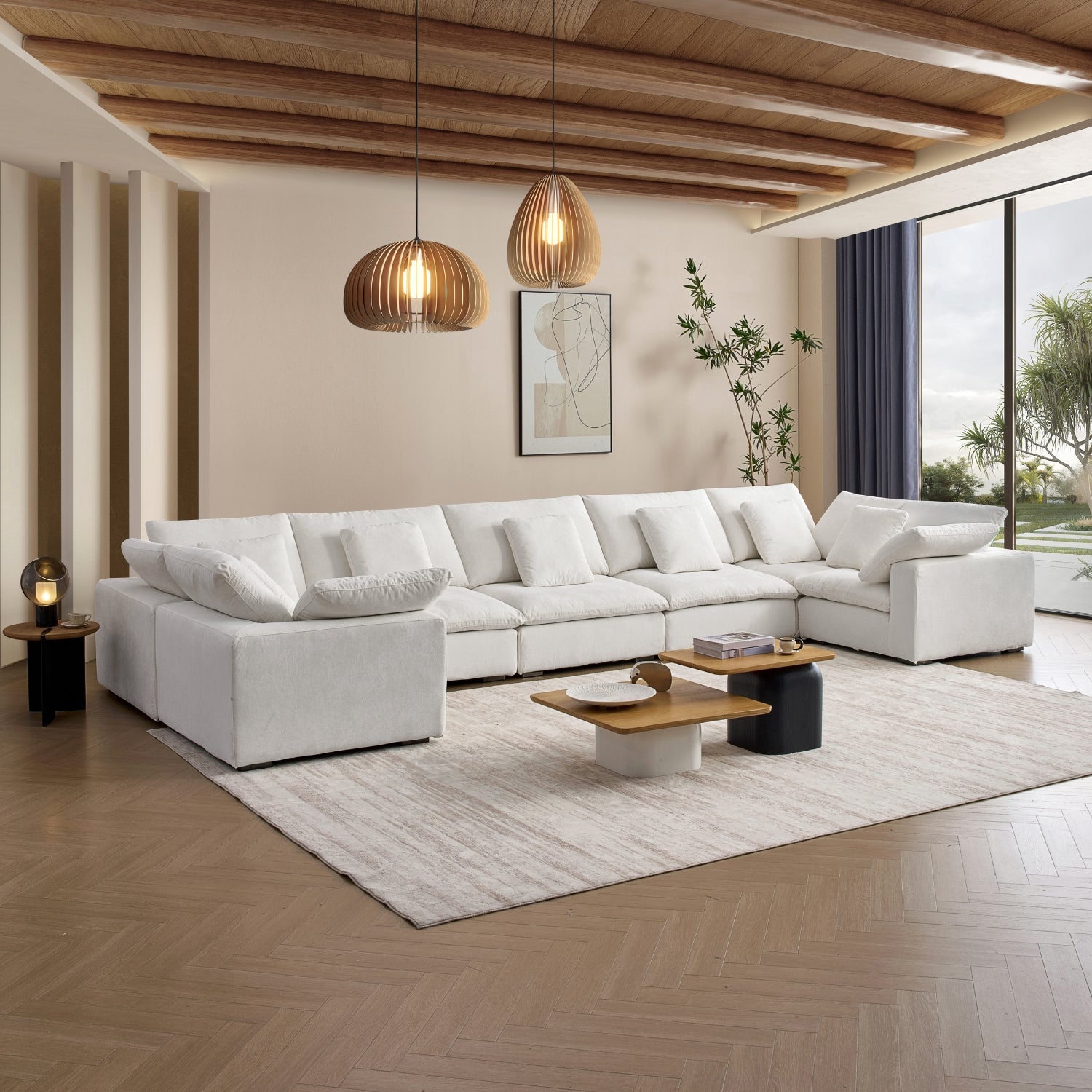 Malibu Cloud U Closed Sectional