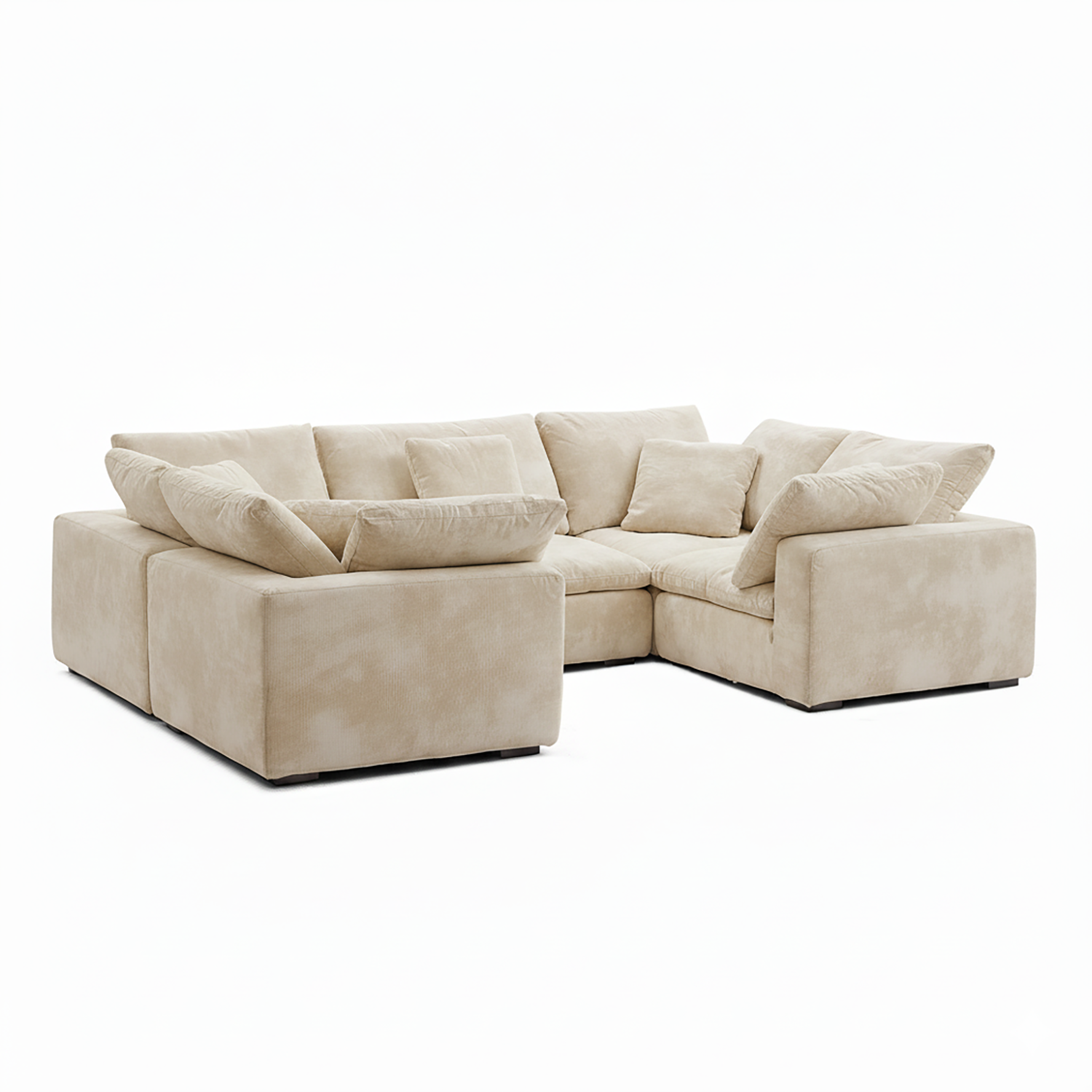 Malibu Cloud U Closed Sectional