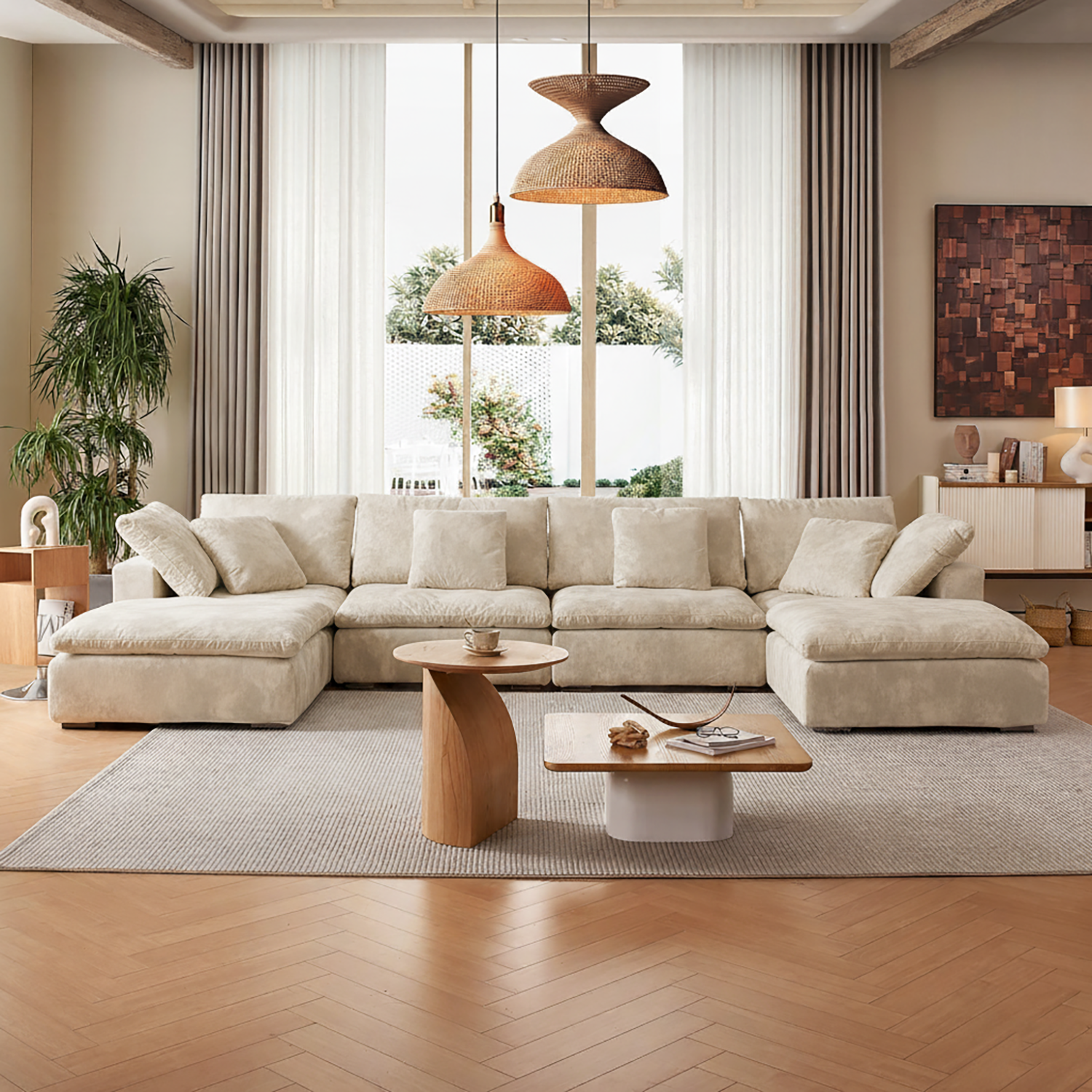 Malibu Cloud U Sectional