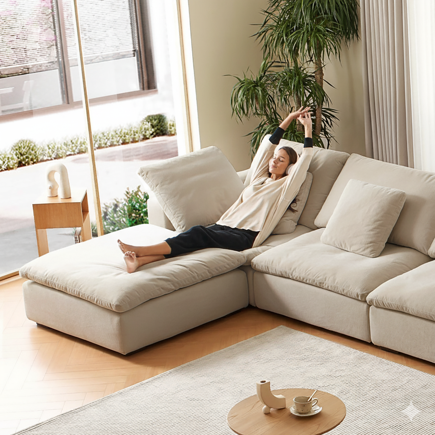 Malibu Cloud U Sectional