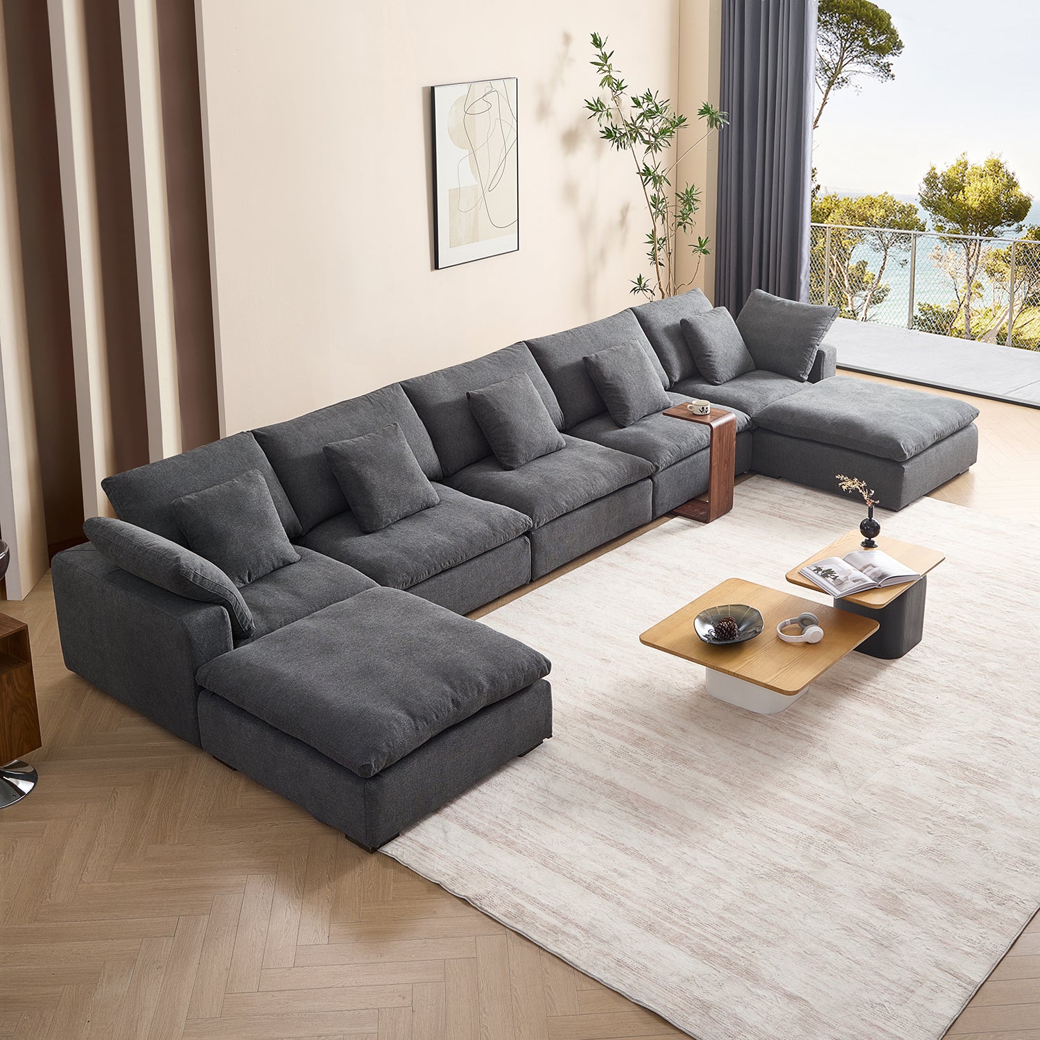 Malibu Cloud U Sectional