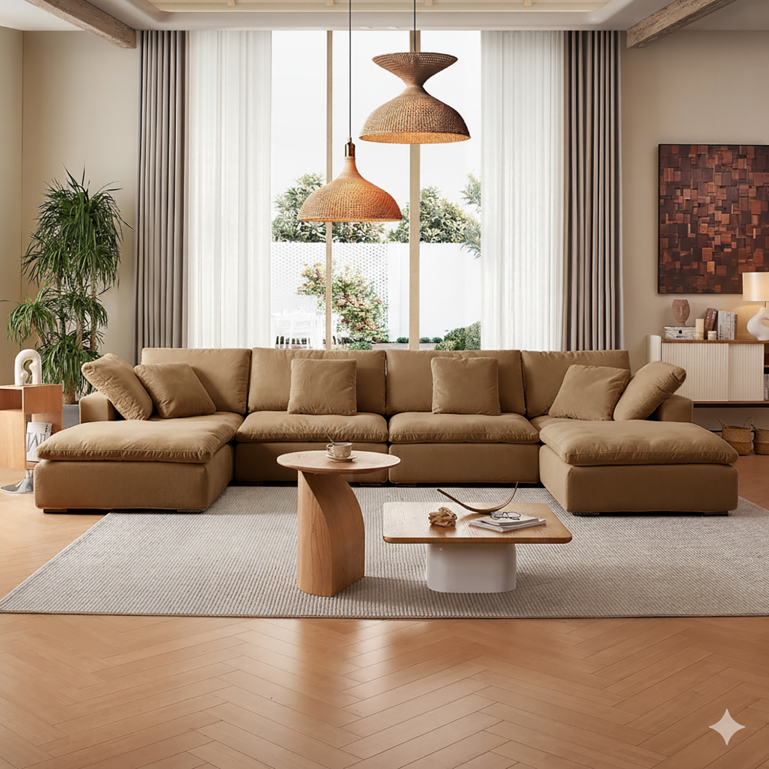 Malibu Cloud U Sectional