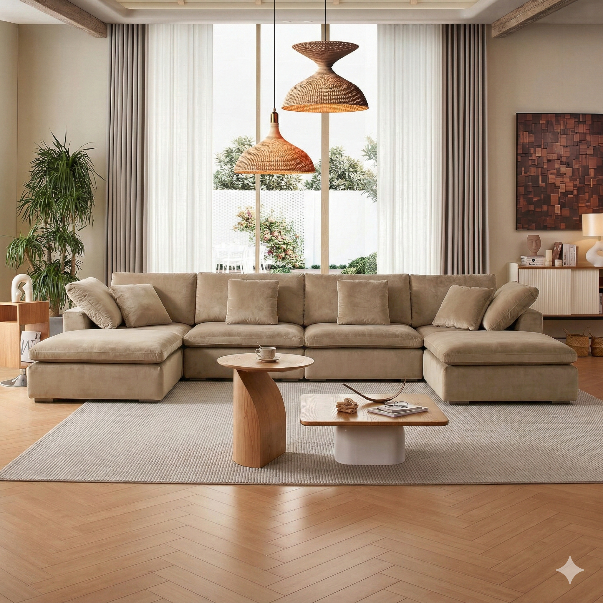 Malibu Cloud U Sectional