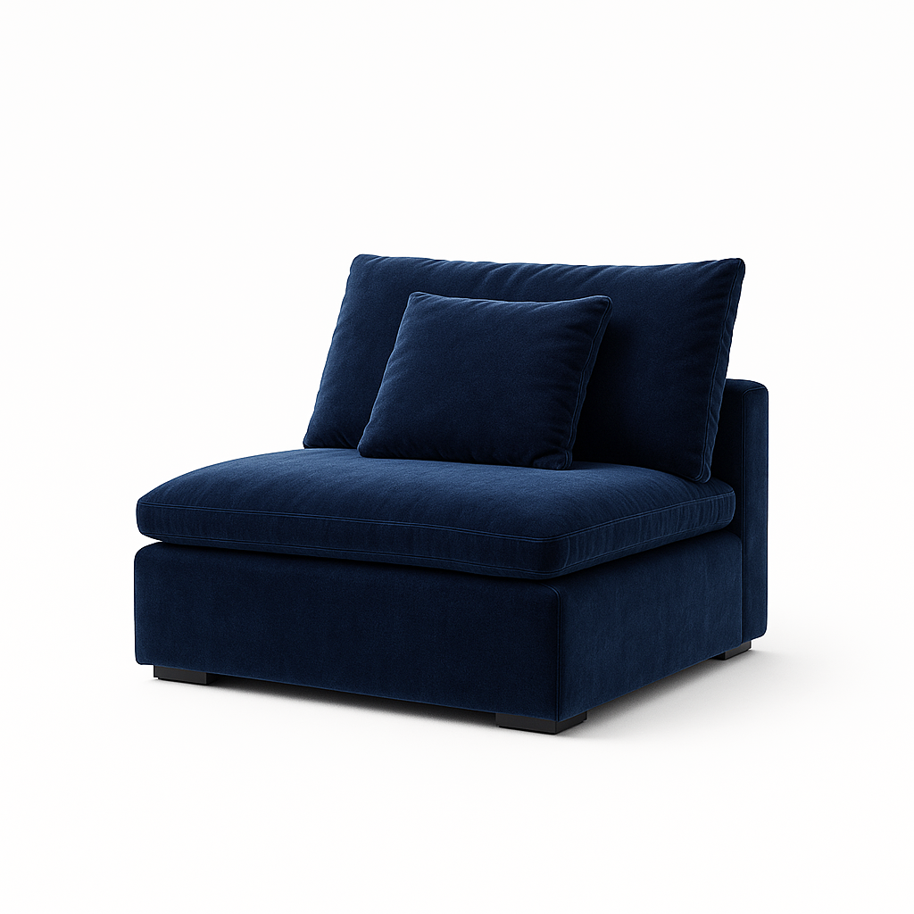 Malibu Cloud Couch Armless Modular Seat