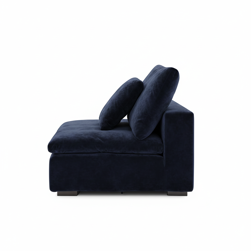 Malibu Cloud Couch Armless Modular Seat
