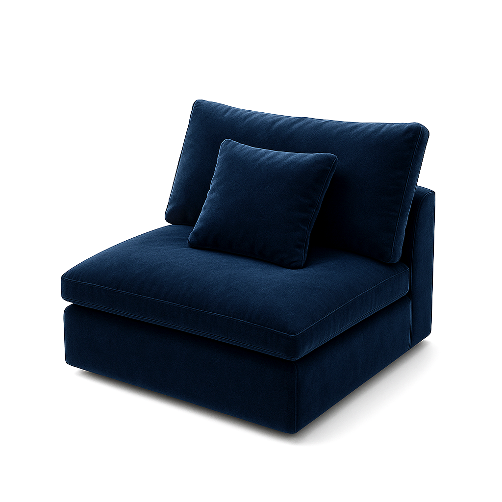 Malibu Cloud Couch Armless Modular Seat