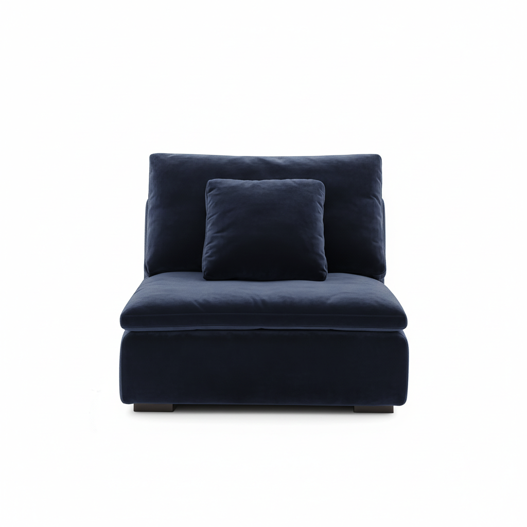 Malibu Cloud Couch Armless Modular Seat