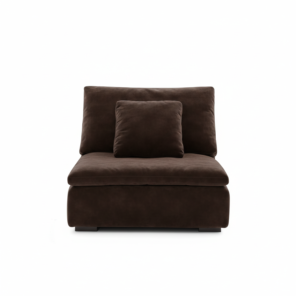 Malibu Cloud Couch Armless Modular Seat