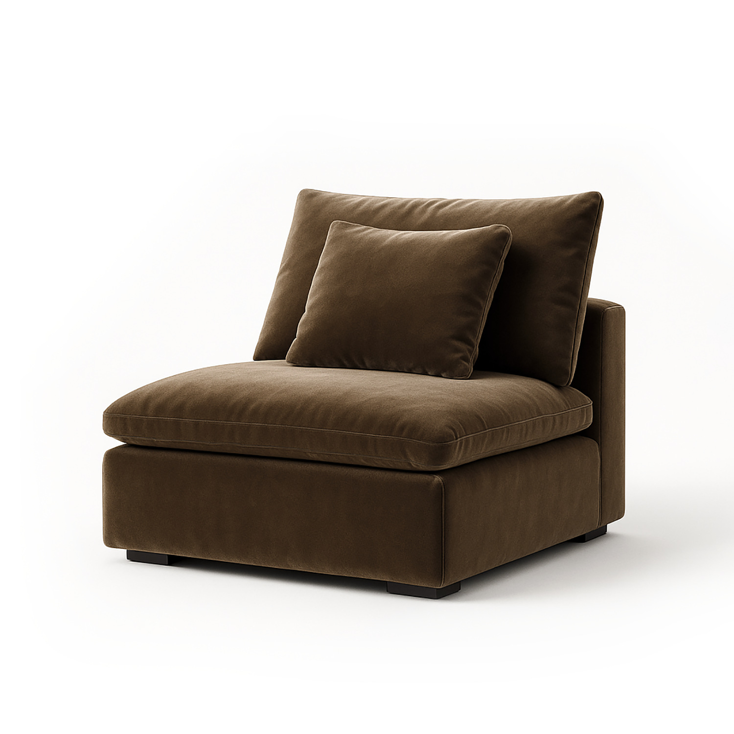 Malibu Cloud Couch Armless Modular Seat