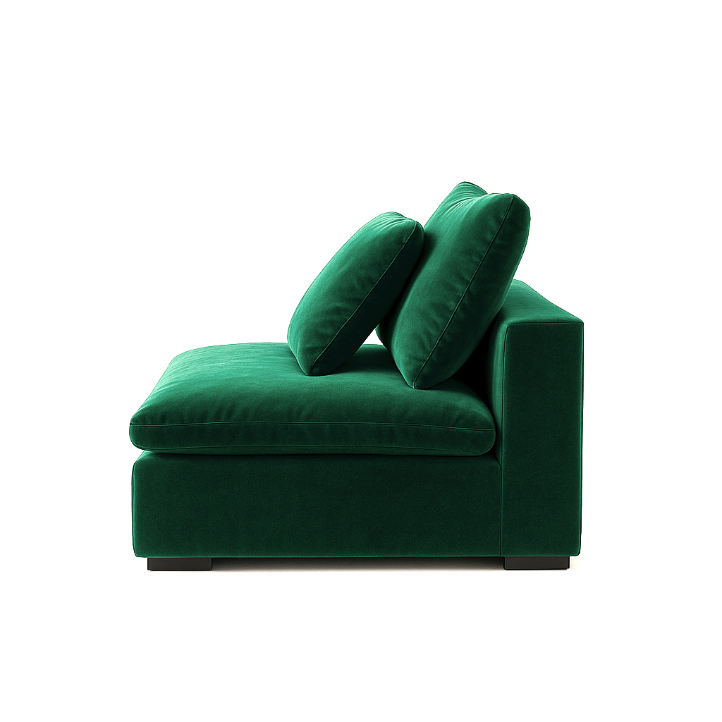 Malibu Cloud Couch Armless Modular Seat