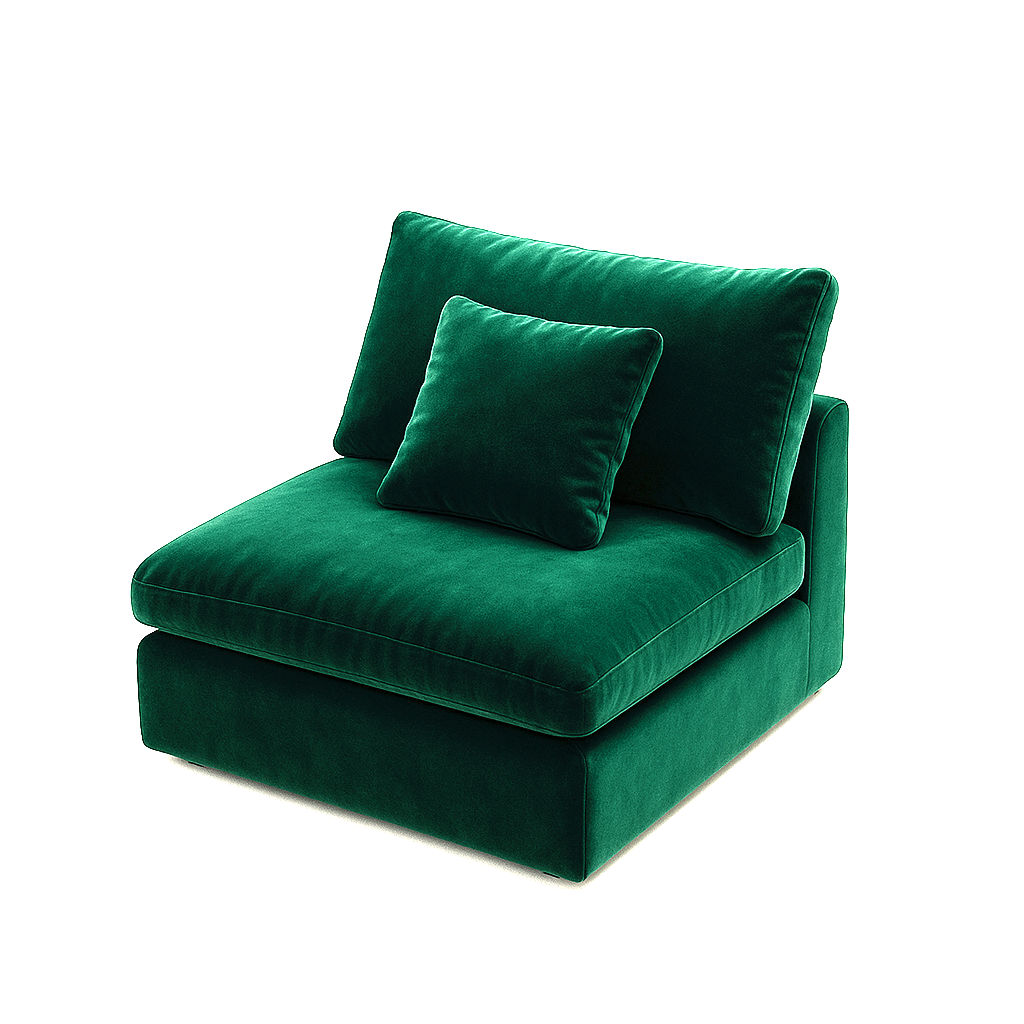 Malibu Cloud Couch Armless Modular Seat