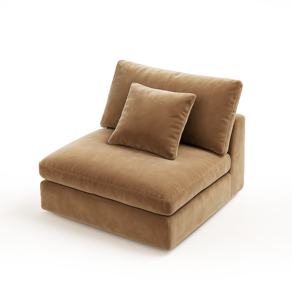 Malibu Cloud Couch Armless Modular Seat