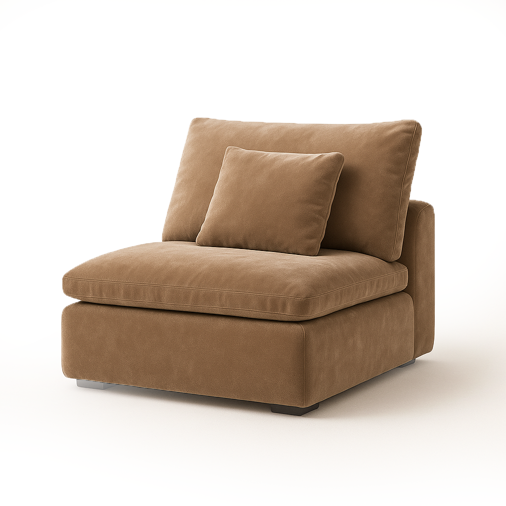 Malibu Cloud Couch Armless Modular Seat