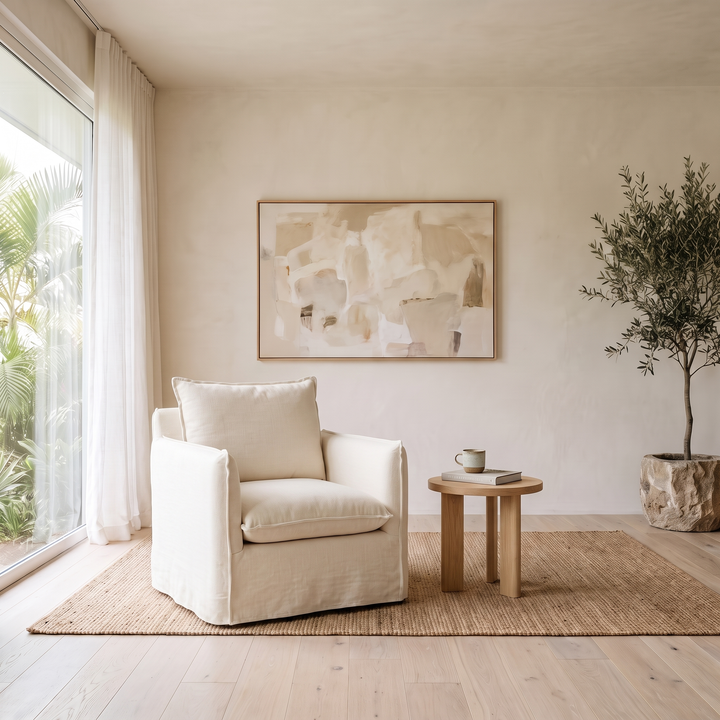 Slipcover Swivel Armchair