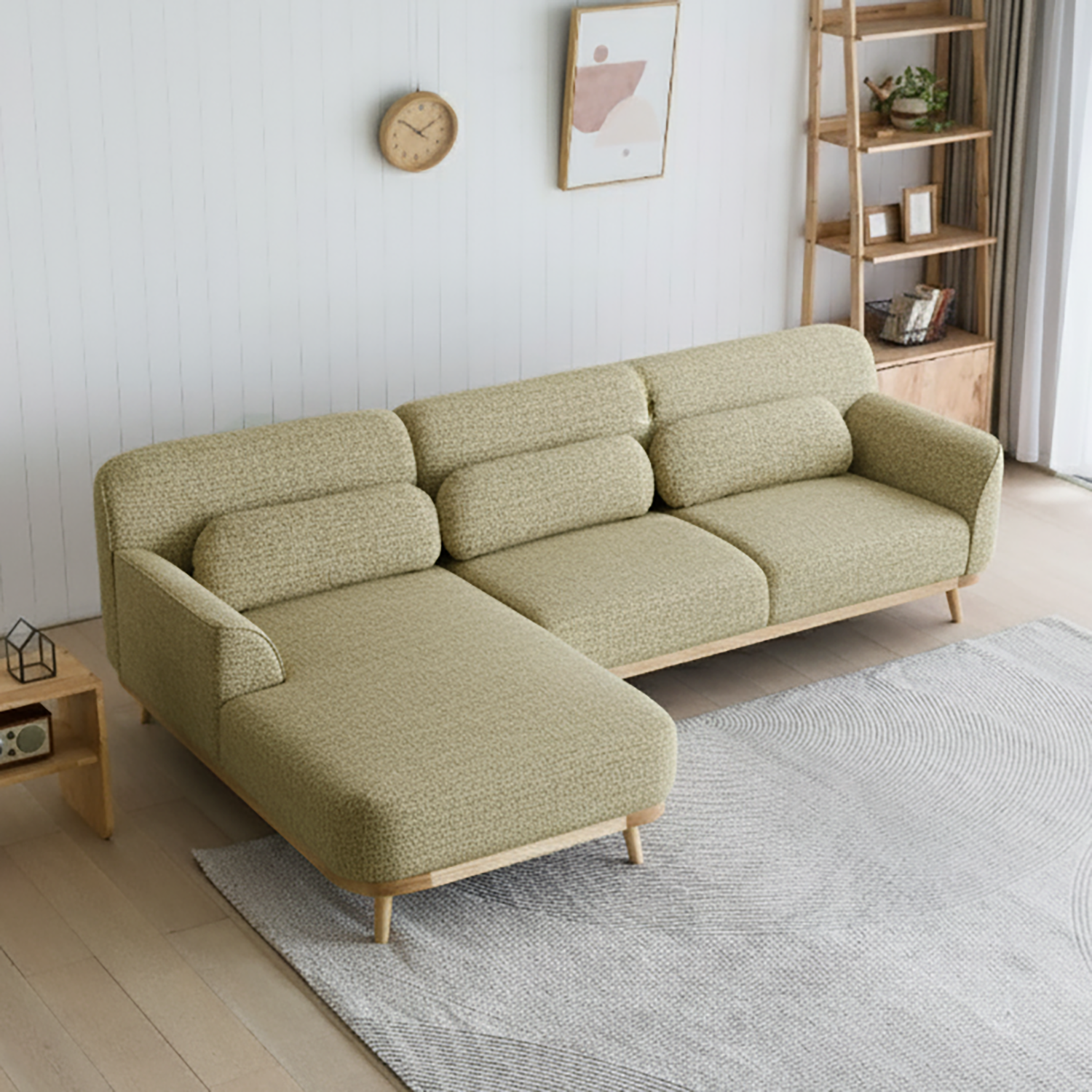 Solid Wood Sectional